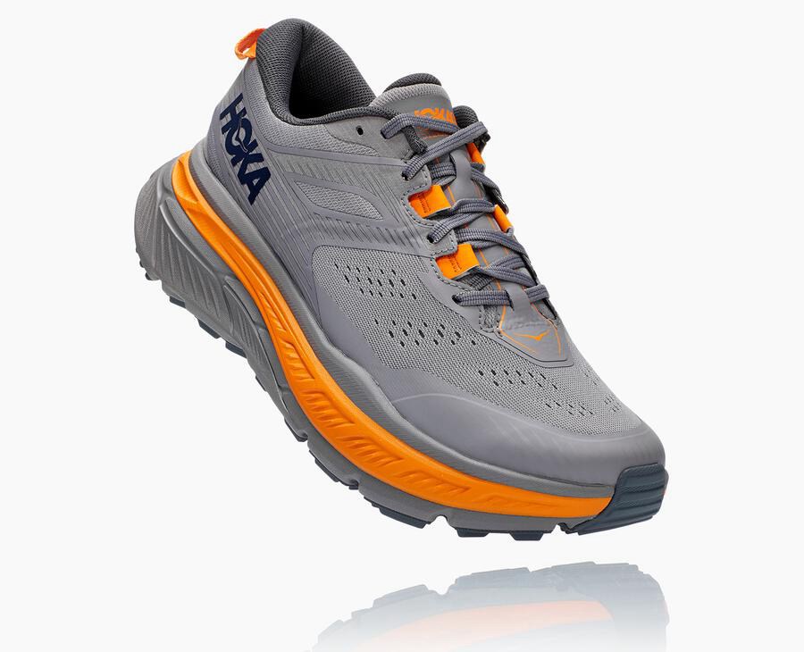 Tenis Hoka One One Trail Hombre Grises - Stinson Atr 6 - OAKM32806